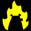 Логотип винрарной нидерладской студии игроделов Vlambeer («Огненный медведь»)