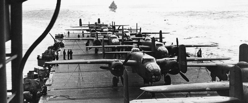 Файл:B-25 on the deck.jpg