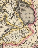 Ингрия (Ижория) на древних картах.