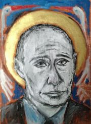 Икона Святого Путина со стерхами. Картина Хейдиз.