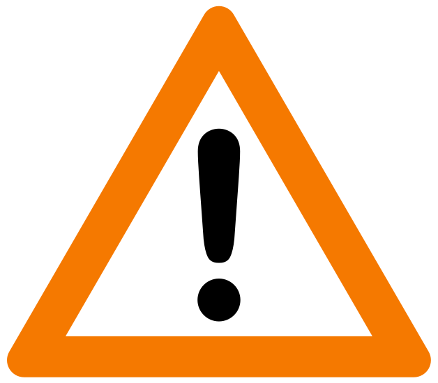 Файл:Warning icon orange.svg