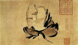 Look-alike — китайский философ Хуэйкэ, гравюра X в.