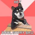 Hey @ Cool story, bro