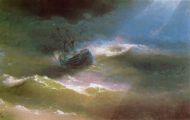«Корабль „Мария“ во время шторма», 1892