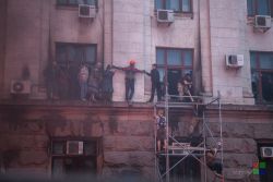 Как спасали людей из горящего здания.