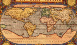 Карта XVI века с Terra Australis Incognita. Почему-то никто сегодня не пытается доказать ее реальность