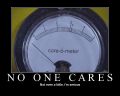 Сare-o-meter. No one cares