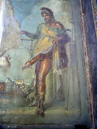 Древнеримская фреска наделяет Приапа явно выраженными признаками фимоза