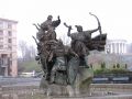 Памятник основателям Киева ролевой пати Майдан Незалежности