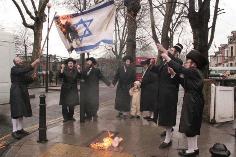 Файл:Jews burn the flag of Israel.jpg