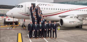 Сборная Ирландии по футболу готовится к первому рейсу SSJ в Cityjet