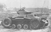 Австрийский колесно-гусеничный БТР Saurer RK-9, доработанный фашисцкими немцами до автострадной танкетки